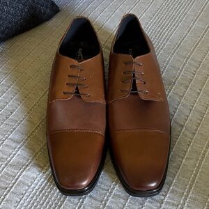 Karl Lagerfeld Brown Leather Derbys